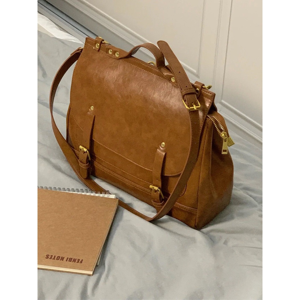 High-end texture british preppy style cambridge backpack