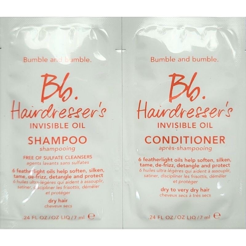 [Bill US] [ Sample 7ml * 2 ] Sét Gội Xả  Bumble And Bumble Hairdresser’s Invisible Oil