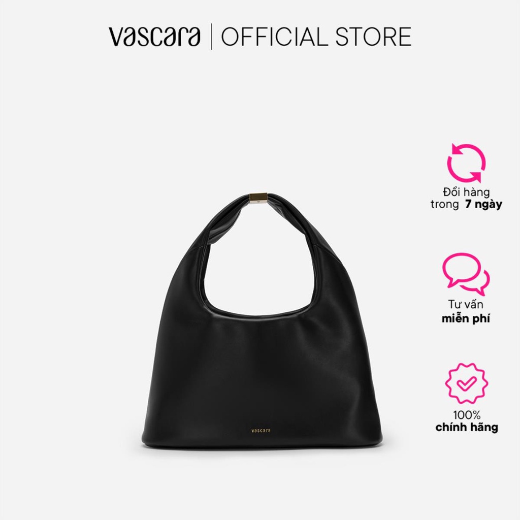 Vascara Túi Hobo Quai Đính Khóa Kim Loại - TOT 0100