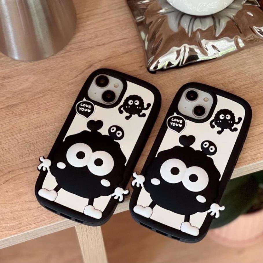 Ốp lưng iphone hoạ tiết Hòn Than Tim Ngộ Nghĩnh 6plus/6splus/7plus/8plus/x/xs/xsmax/11/12/13/14/15/pro/plus/promax