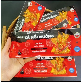 Snack miếng Cá hồi nướng thơm cay