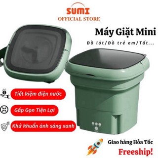 Máy giặt mini tự động máy giặt gấp gọn khử khuẩn bằng ánh sáng xanh sumi