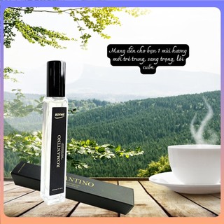 Nước hoa nam, nước hoa nam thơm lâu chính hãng romantino 10ml dạng phun sương, hương thơm phóng khoáng