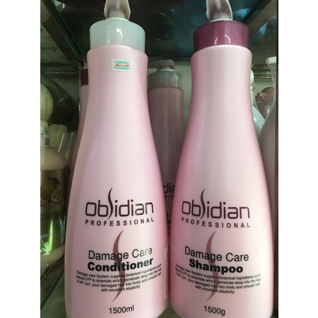 Dầu gội xả tái tạo OBSIDIAN 1500ml*2 for damaged hair
