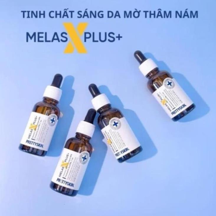 Tinh Chất Serum Melas X Plus PRETTY SKIN, Dưỡng Trắng, Mờ Thâm Nám 30ml NEW