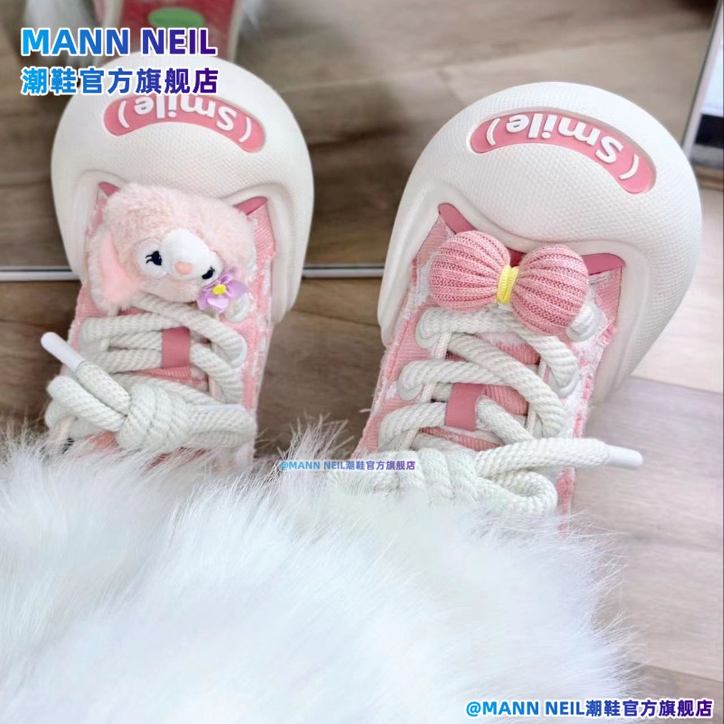 Giày Thể Thao Đế Dày Tăng Chiều Cao Hở Mũi Hình Mặt Cười Dễ Thương Cho Nữ