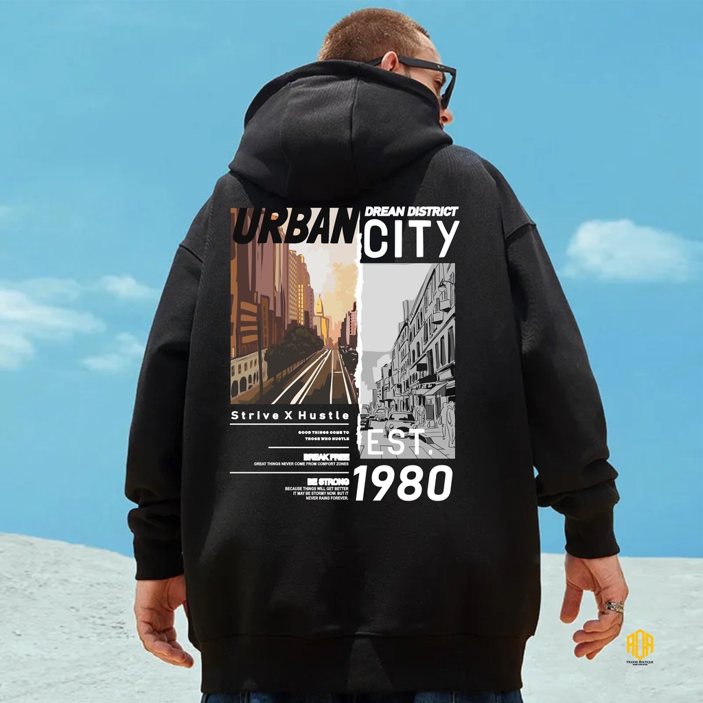 ÁO HOODIE UNISEX NAM NỮ ĐỀU MẶC ĐƯỢC urban city 1980