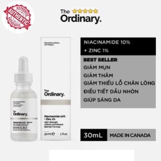 Serum The Ordinary Niacinamide 10% + Zinc 1% Serum Peel da AHA 30% -Api