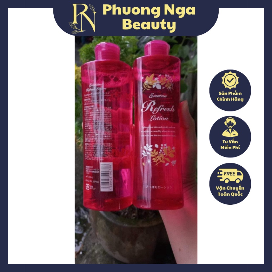 [DATE MỚI] Nước hoa hồng lotion nội địa Nhật Eventan các loại Refresh Brighterning Moist Lotion 350ml