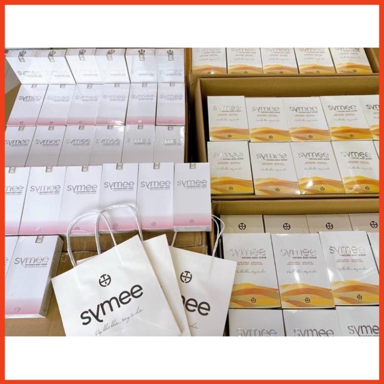 Kem Dưỡng Thể Trắng Da Symee Whitening Body Cream & Symee Natural Body Scrub