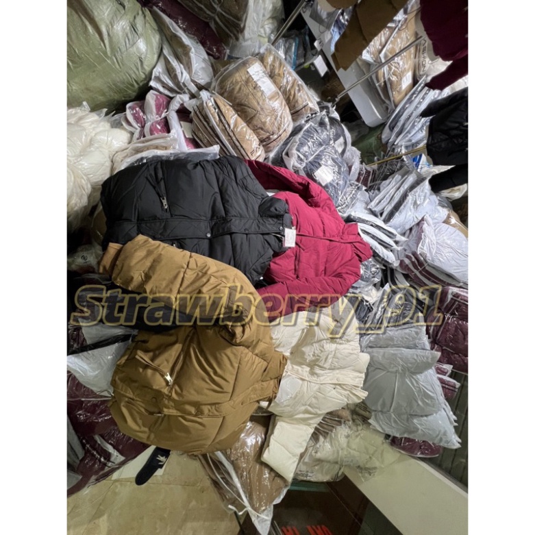 Áo khoác phao nữ quảng châu, dáng ngắn - sẵn sll .