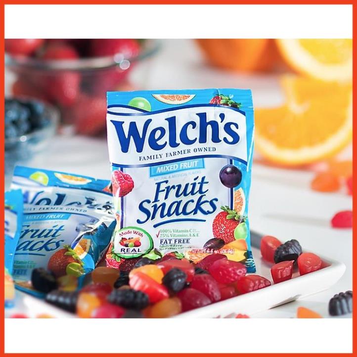 Kẹo Dẻo Trái Cây Dành Cho Bé Welch's Fruit Snacks Mixed Fruit của Mỹ - Hộp 90 gói