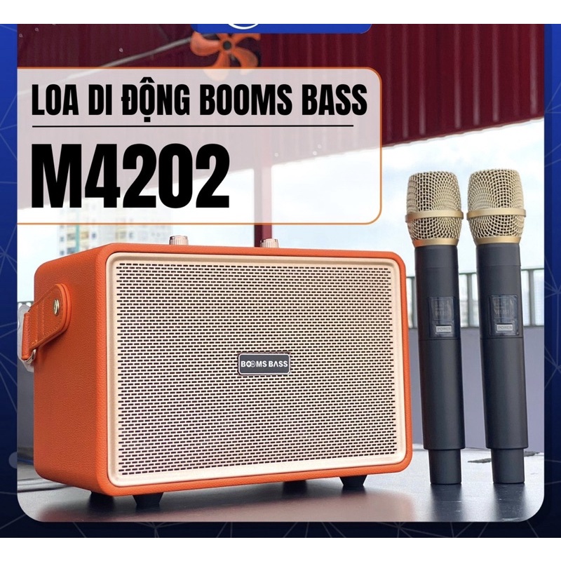 Loa bluetooth BoomsBass M4202 + kèm 2 micro