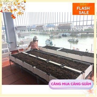 Chậu ghép trồng rau thông minh kích thước dài 250cm rộng 50cm cao 23cm, hàng việt nam