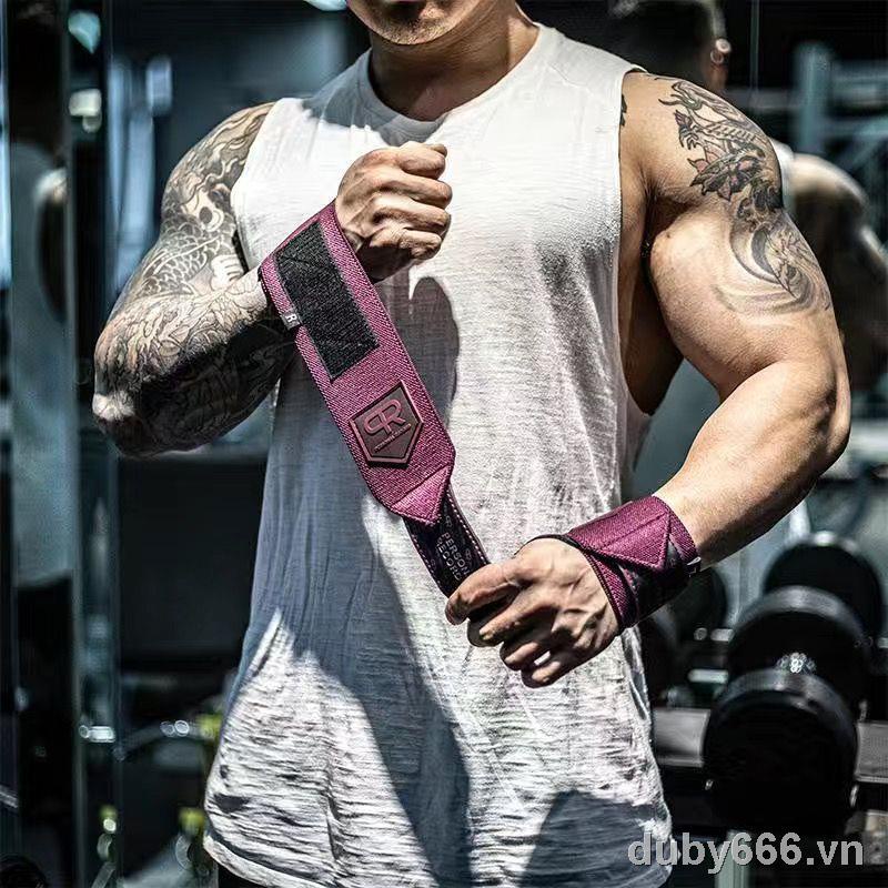 Vòng tay tập thể dục chuyên nghiệp đai tập tạ bench press squat deadlift wristband anti-s