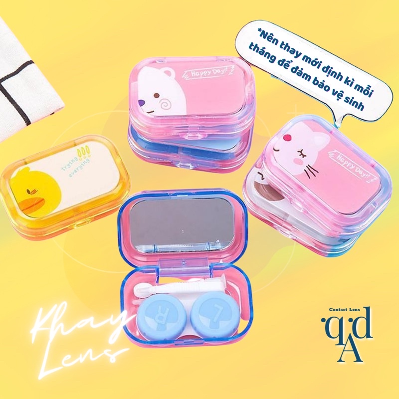 Khay Lens đựng kính áp tròng - hộp đựng _ Case - Doeeyes