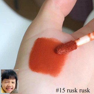 [lỗi nhẹ] Son Romand Zero 15 cam cháy (son kem lì Romand Zero Velvet Tint)