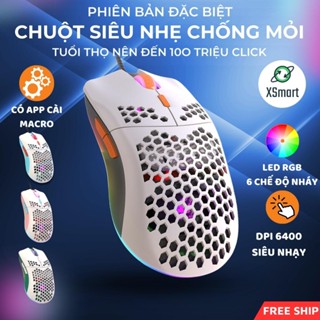 Chuột Cơ Gaming Chuyên Chơi Game Máy Tính PC Laptop M1 PRO 2025 Thế Hệ Mới LED RGB Nhiều Chế Độ, DPI 6 Mức