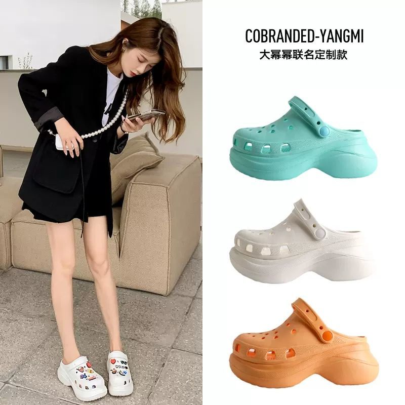 Crocs Xăng đan Đế Dày Thời Trang Mùa Hè 2023 Cho Nữ