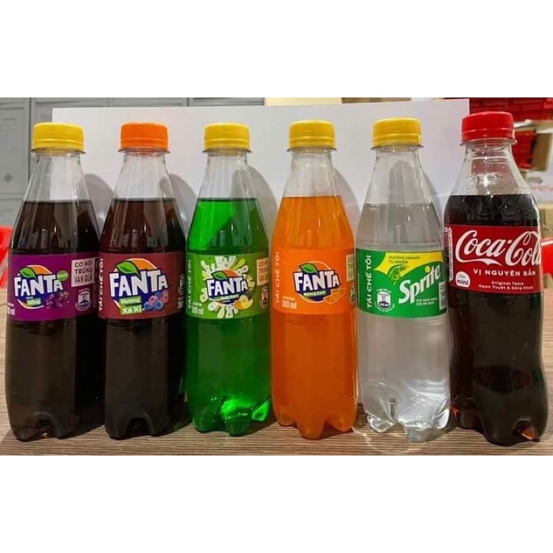 Nước ngọt có ga CoCa , sprite , fanta cam , fanta nho ,sô đa 300ml