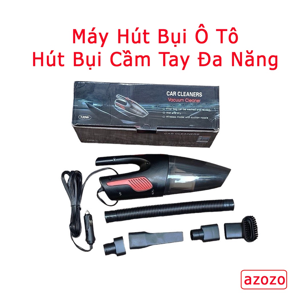 Máy hút bụi xe hơi - Máy hút bụi cầm tay mini điện áp 12V cho ô tô cực khoẻ Chính Hãng - AZOZO