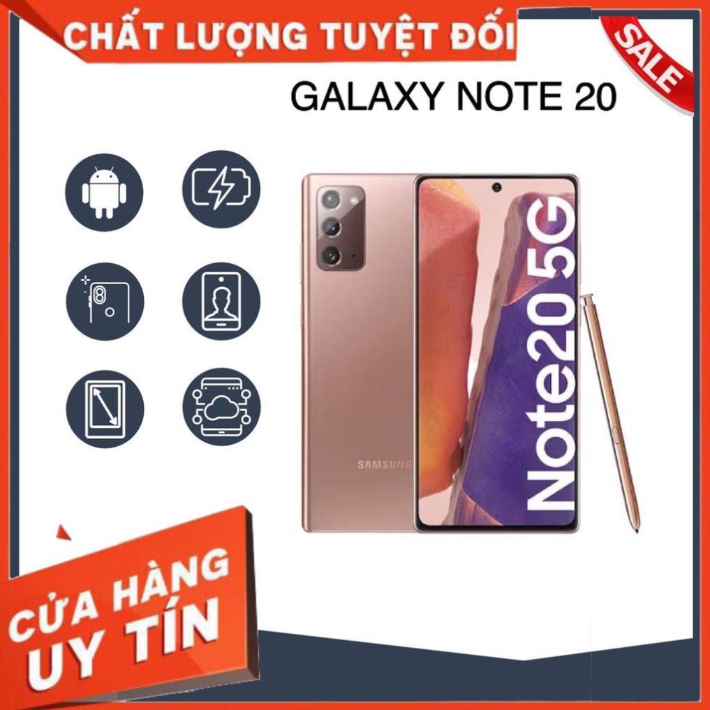 Điện Thoại Samsung Galaxy Note 20 5G Mỹ 2 sim Snapdragon 865+ 8/128GB Màn không ám , kèm phụ kiện