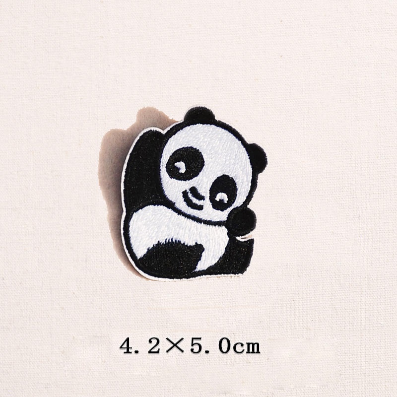 Sticker ủi nhiệt thêu hình logo Padabiz Hình gấu trúc Panda dễ thương cute độc đáo - Patch ủi quần áo balo H143