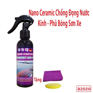 [ Tặng Khăn Lau ] Phủ bóng sơn xe ô tô Ceramic  - Phủ Nano Chống Đọng Nước Kính Xe - DSQ AZOZO
