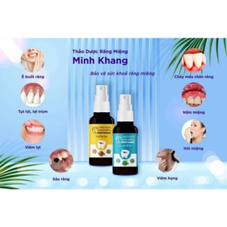 Xịt răng miệng Minh Khang- tinh dầu thảo dược xịt thơm miệng, trắng răng