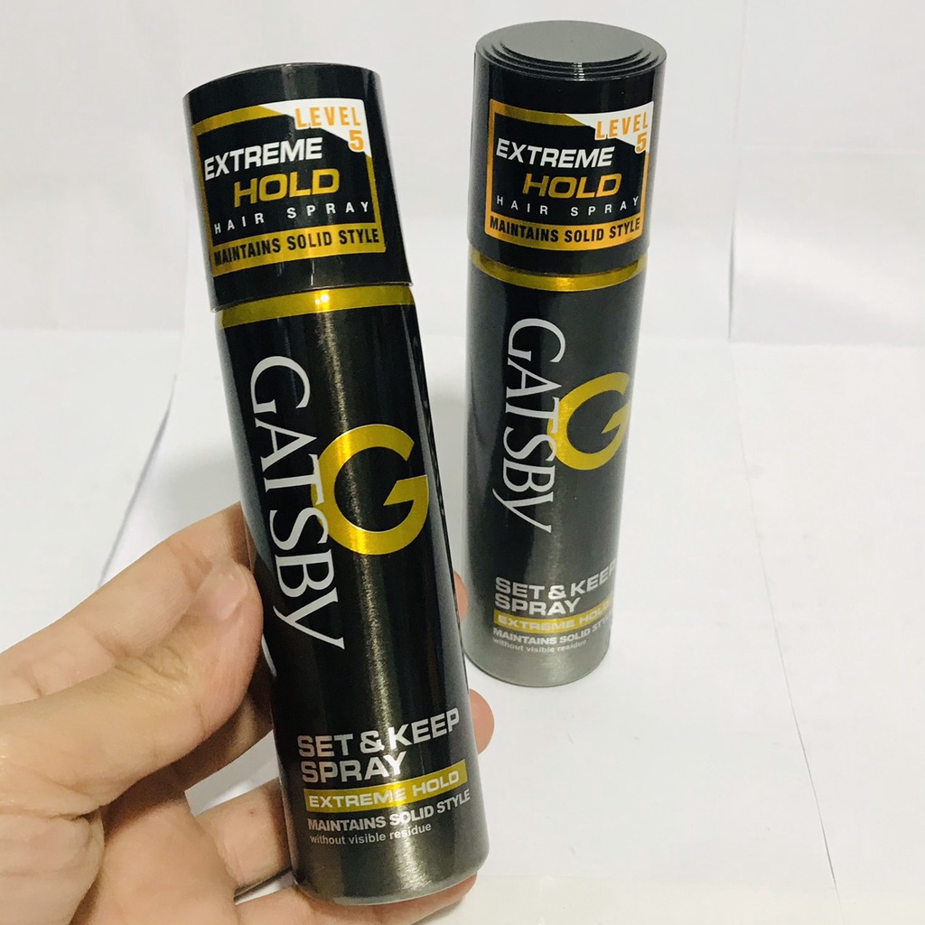 Gôm xịt tạo kiểu tóc GATSBY Set & Keep Spray Extreme Hold 66ml/chai