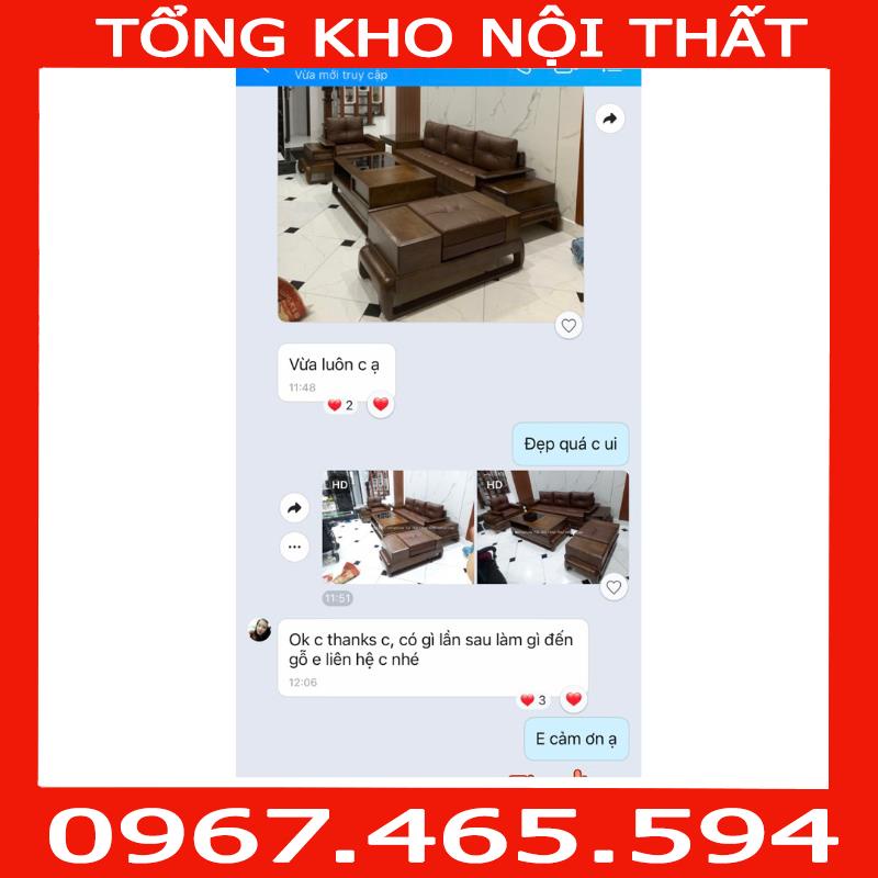 HÀNG CHÍNH HÃNG Ảnh thật kèm video sofa 2 văng đùi gà gỗ sồi nga màu óc chó  màu cánh gián