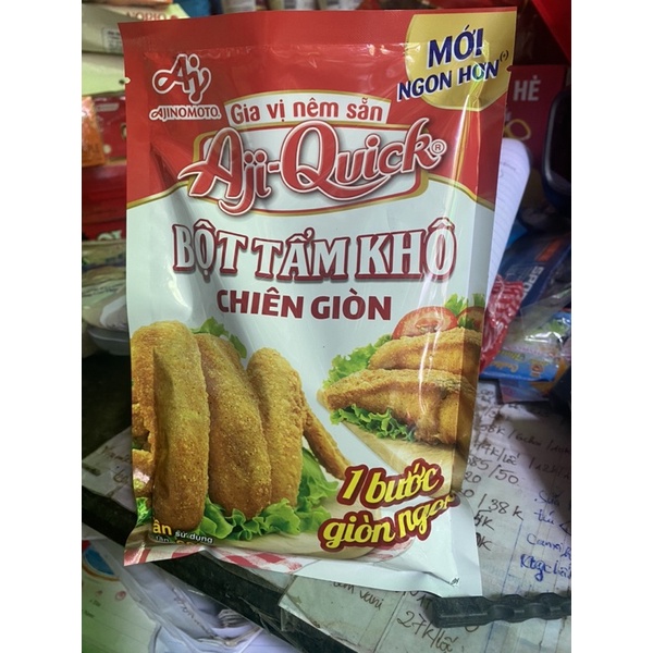 Bột tẩm khô Aji-Quick chiên giòn gia vị nêm sẵn 42gr,210gr
