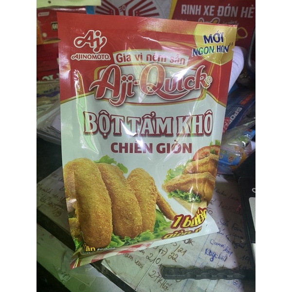 Bột tẩm khô Aji-Quick chiên giòn gia vị nêm sẵn 42gr,210gr