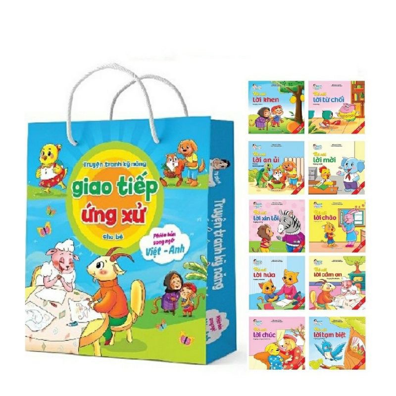 Sách - Truyện Kỹ Năng Giao Tiếp Ứng Xử Cho Bé ( 10 Cuốn )