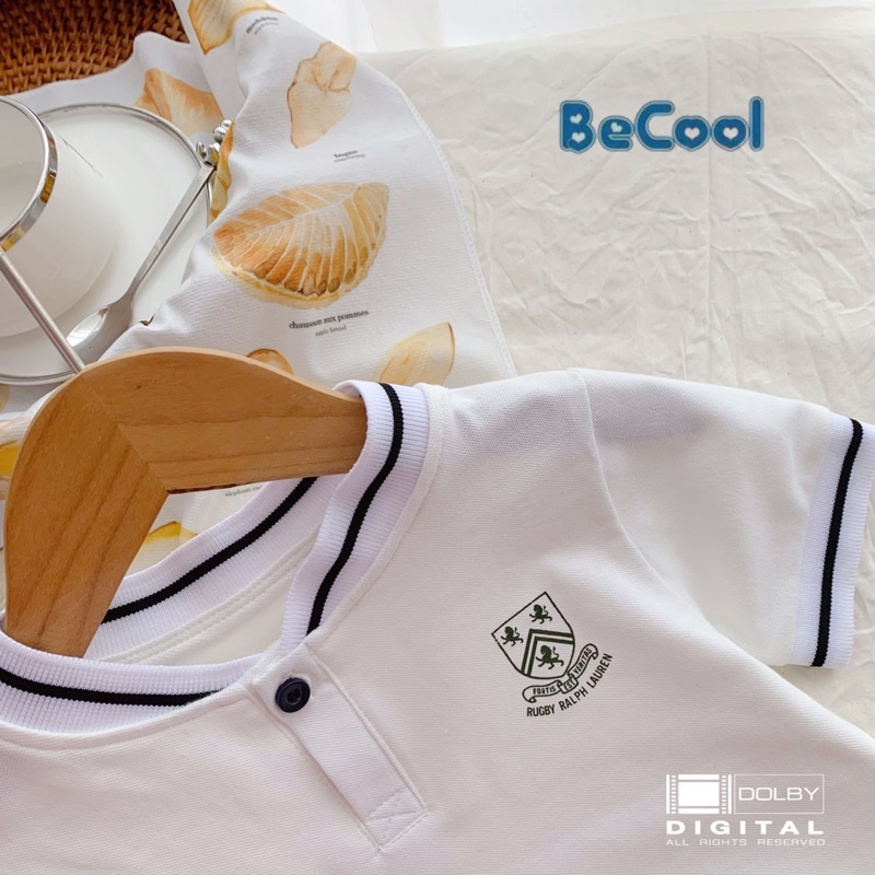 Áo cộc tay bé trai cotton cá sấu cho bé từ 11-27kg Becool - Áo bé trai phối kẻ khoẻ khoắn - 0423A028