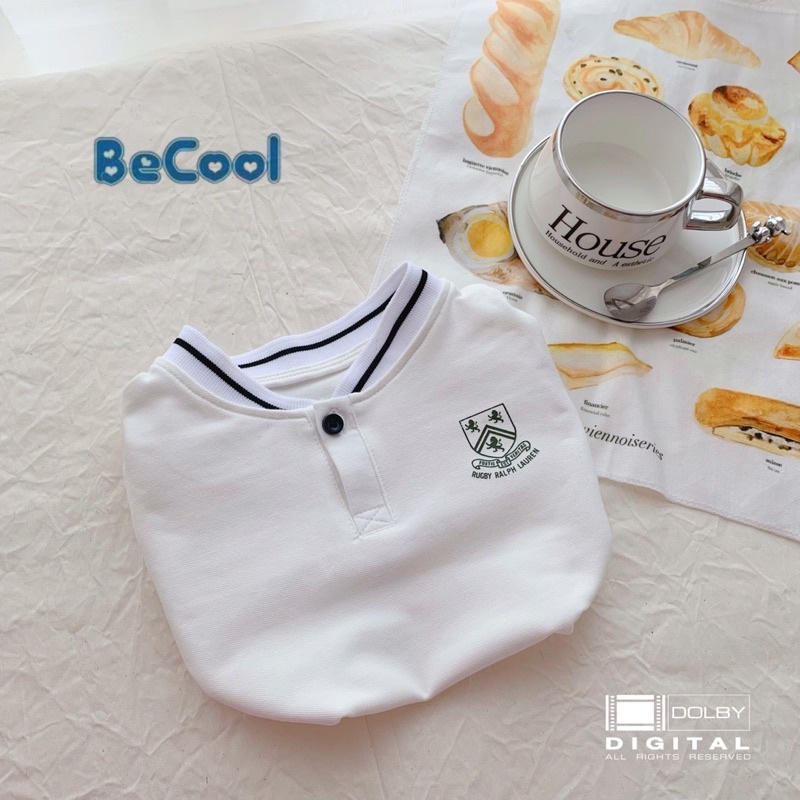 Áo cộc tay bé trai cotton cá sấu cho bé từ 11-27kg Becool - Áo bé trai phối kẻ khoẻ khoắn - 0423A028