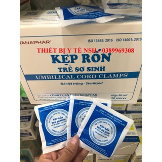 ✅ Kẹp rốn trẻ sơ sinh Tanaphar Đã tiệt trùng Kẹp cắt dây rốn trẻ sơ sinh Tanaphar Túi 1 cái tiệt trùng