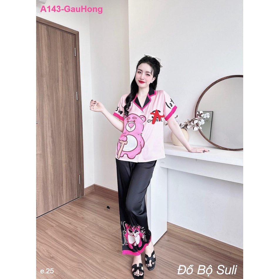 Bộ Dài Pijama Lụa Latin A143 - Đồ Bộ Suli