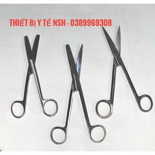 ❤️ Kéo y tế cắt thuốc thẳng hai đầu nhọn, kéo y tế thẳng 1 một nhọn 1 một tù, kéo y tế thẳng 2 hai đầu tù