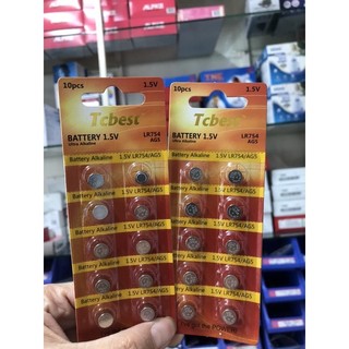❤️ pin lr754 ag5 tcbest pin đồng hồ đeo tay ag5,lr754 1.55v, pin cúc nút áo nhỏ lr754 ag5 pin đồng xu lr754