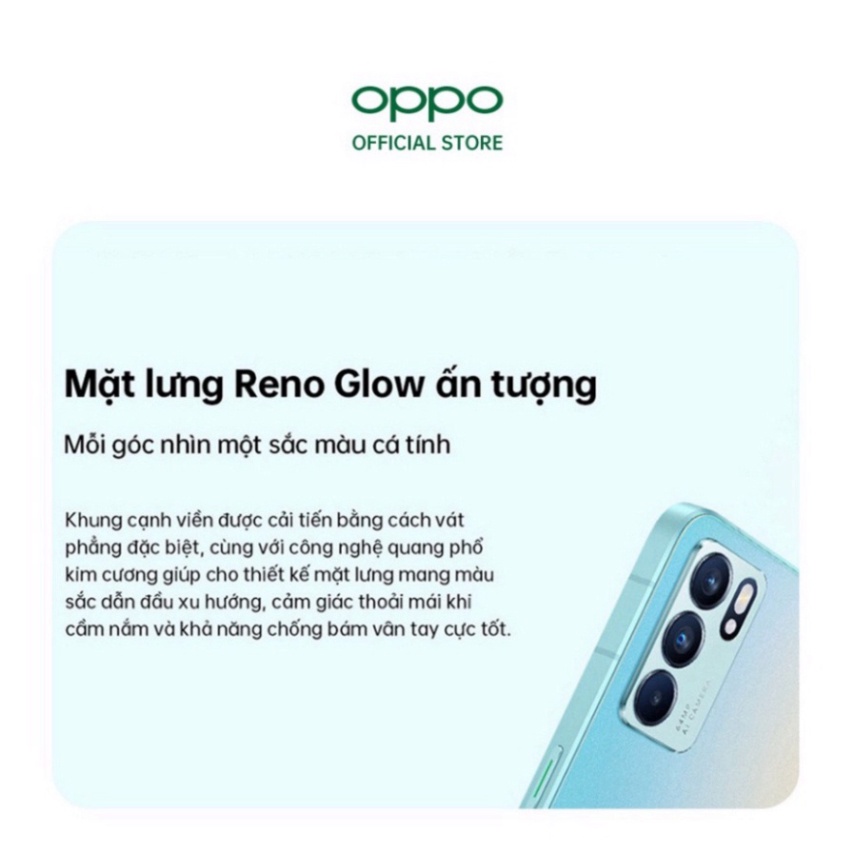 Điện thoại Oppo Reno6 5G  - Đại lý phân phối chính hàng - Bảo hành 24 tháng