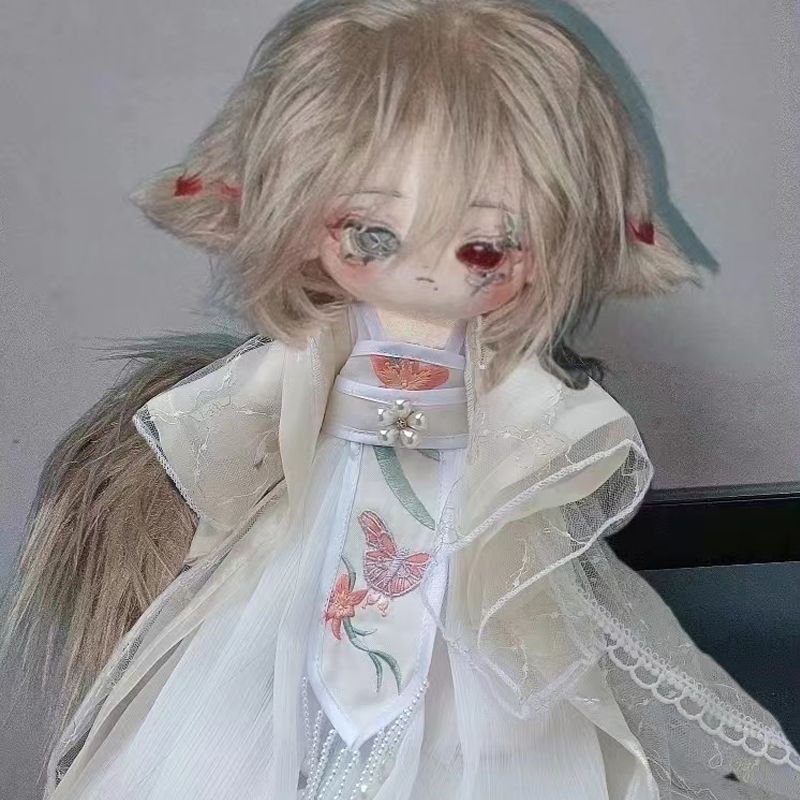 Búp bê bông y học màu đỏ không đồng nhất 20cm 30cm búp bê nữ mát mẻ và đẹp trai lưới màu đỏ cùng phong cách búp bê nam búp bê dễ thương