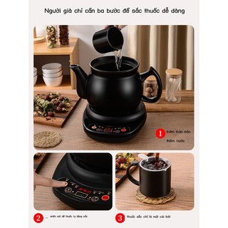 Nồi sắc thuốc tự động bắc hộ gia đình gốm điện nấu sức khỏe chảo hầm chiên soong