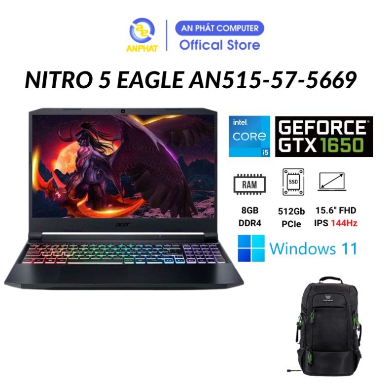 Laptop Gaming Acer Nitro 5 Eagle AN515-57-5669