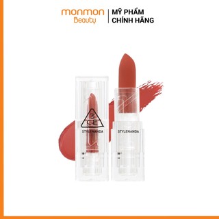 Son 3ce soft matte lipstick, son thỏi siêu lì thiết kế vỏ trong suốt 3,5g