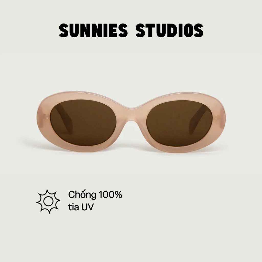 Kính Mát Sunnies Studios Gọng Tròn Rio Nude