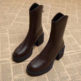 Giày cao gót mỏng martin boots