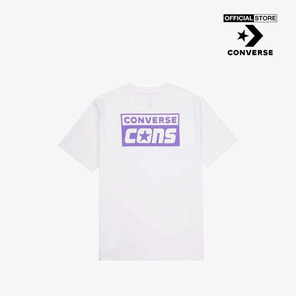 CONVERSE - Áo thun unisex cổ tròn tay ngắn Graphic 21134-A08-00W0_WHITE