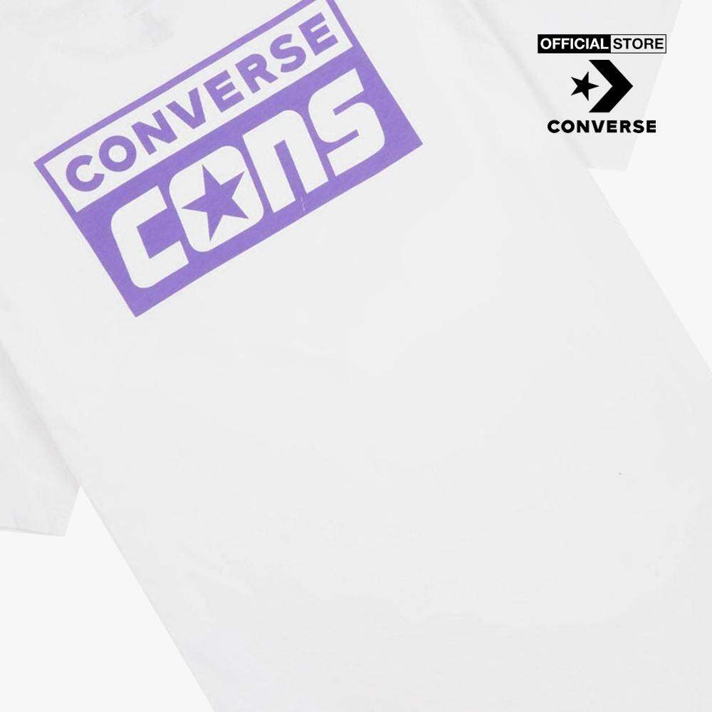 CONVERSE - Áo thun unisex cổ tròn tay ngắn Graphic 21134-A08-00W0_WHITE