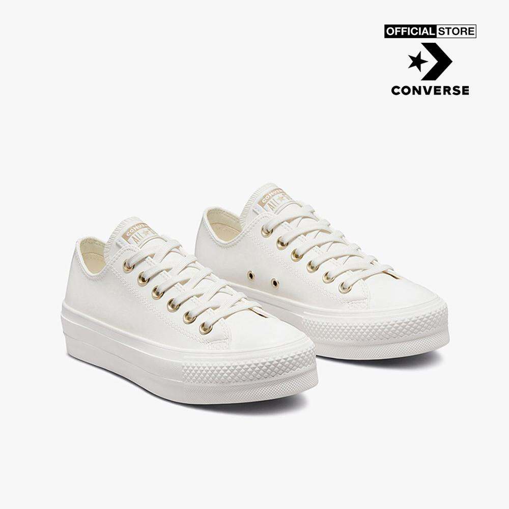 CONVERSE - Giày sneakers nữ cổ thấp Chuck Taylor All Star Lift A02610C-0CM0_WHITE